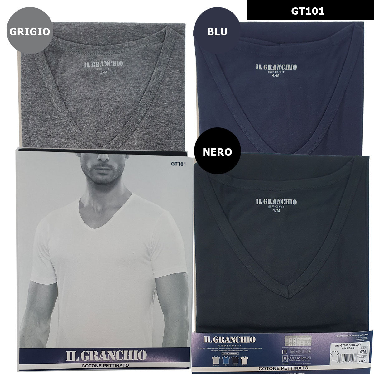 T-shirt  manica corta in cotone pettinato